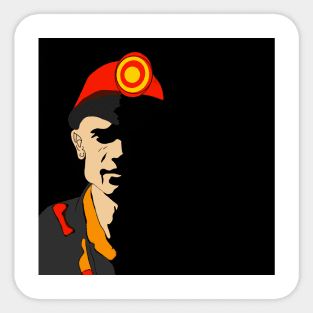 coal miner Sticker